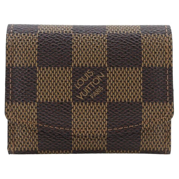 LOUIS VUITTON Cufflink case Other miscellaneous goods M64681 Brown Damier ... - Picture 1 of 6